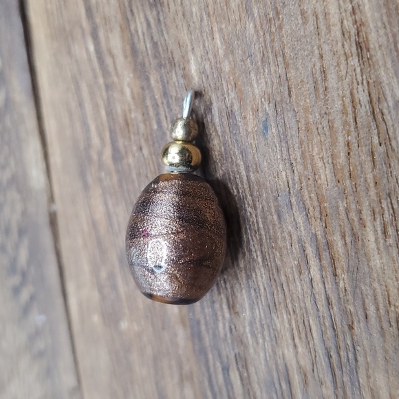 Mocha sparkle orb glass pendant - Picture 1 of 2